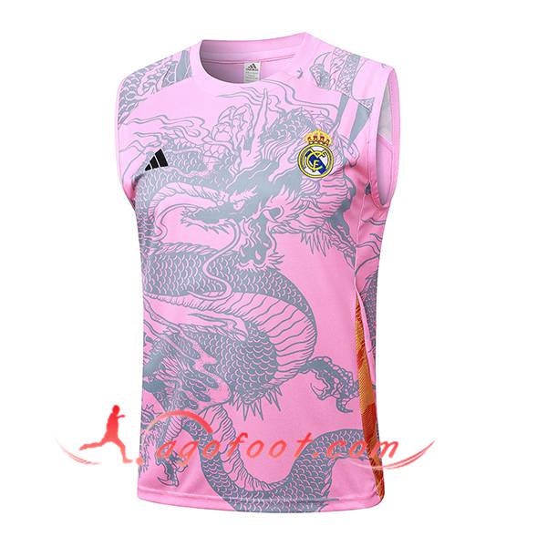 Training Debardeur Real Madrid Rose/Gris 2024/2025