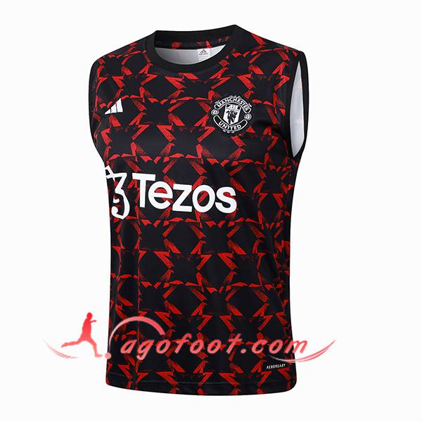 Training Debardeur Manchester United Noir/Rouge 2024/2025