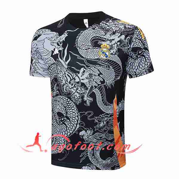 Training T-Shirts Real Madrid Noir/Gris 2024/2025