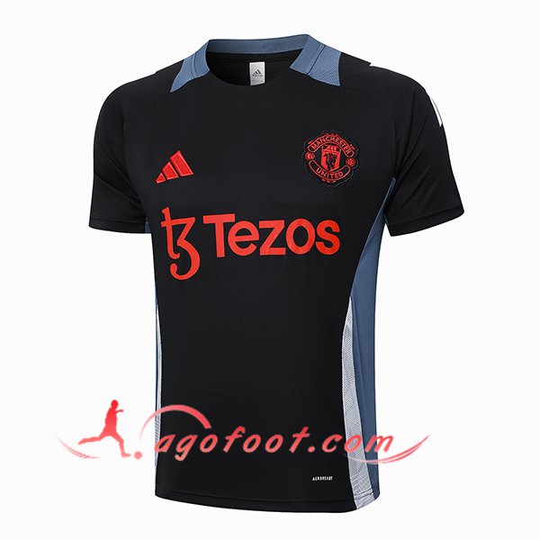 Training T-Shirts Manchester United Noir/Gris/Blanc 2024/2025