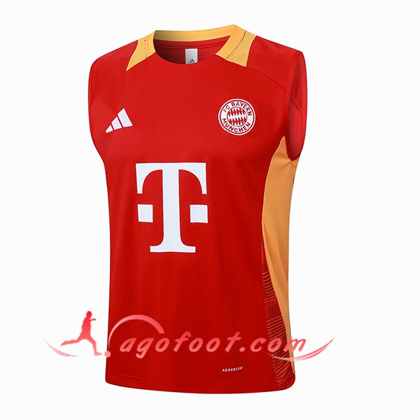 Training Debardeur Bayern Munich Rouge/Jaune 2024/2025