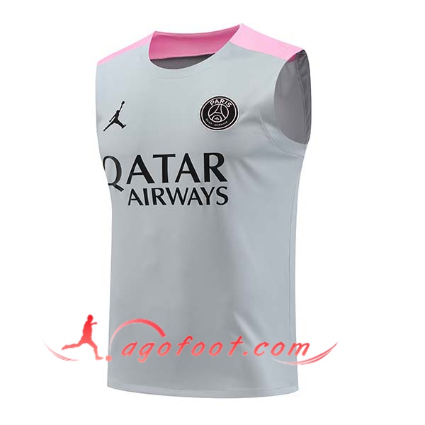 Training Debardeur PSG Gris/Rose 2024/2025
