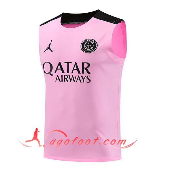 Training Debardeur PSG Rose/Noir 2024/2025