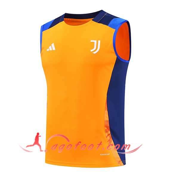 Training Debardeur Juventus Orange/Bleu 2024/2025