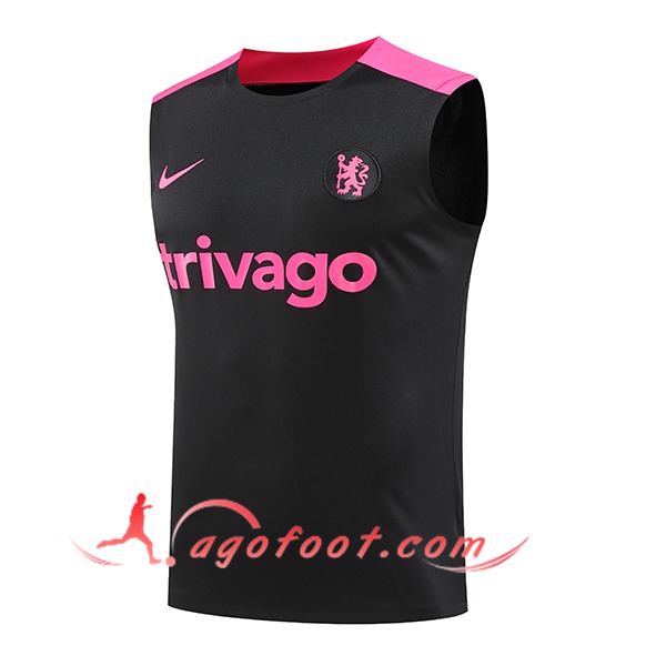 Training Debardeur FC Chelsea Noir/Pourpre 2024/2025