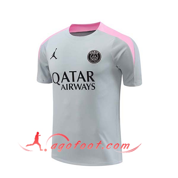 Training T-Shirts PSG Gris/Rose 2024/2025