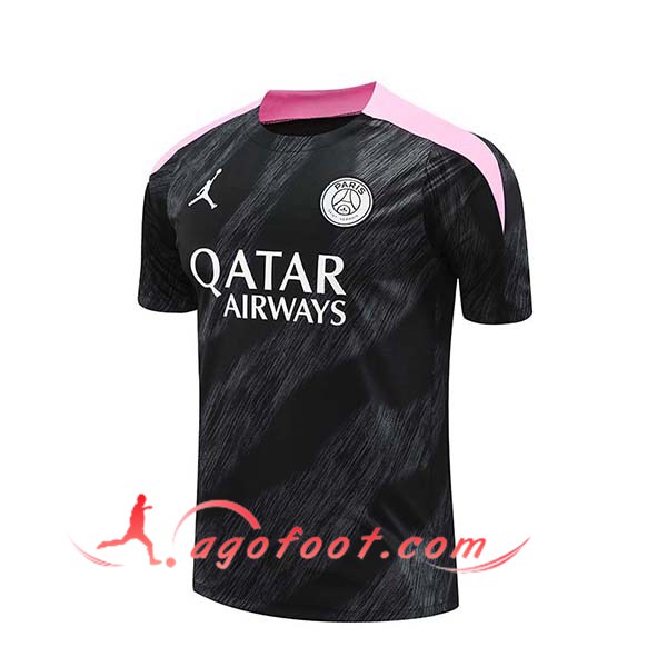 Training T-Shirts PSG Noir/Rose 2024/2025
