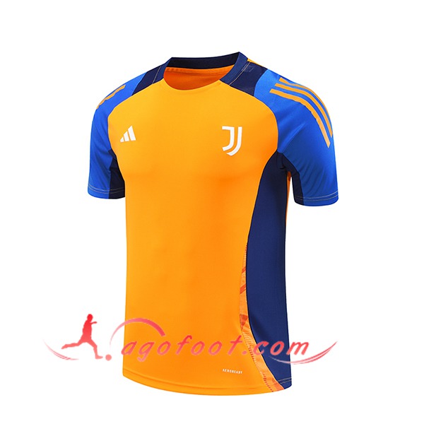 Training T-Shirts Juventus Orange/Bleu 2024/2025