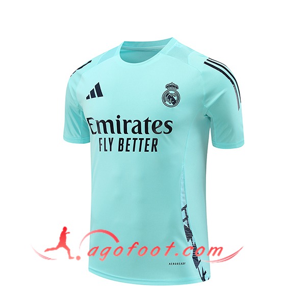Training T-Shirts Real Madrid Vert/Bleu 2024/2025