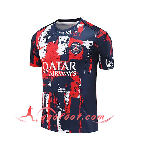Training T-Shirts PSG Bleu/Rouge 2024/2025
