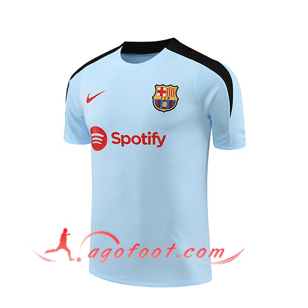 Training T-Shirts FC Barcelone Bleu/Noir 2024/2025