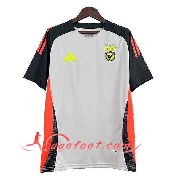 Training T-Shirts S.L.Benfica Gris/Noir/Orange 2024/2025