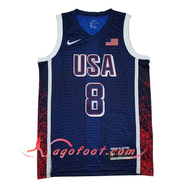Maillot USA (LEONARD #8) 2024/25 Bleu/Rouge