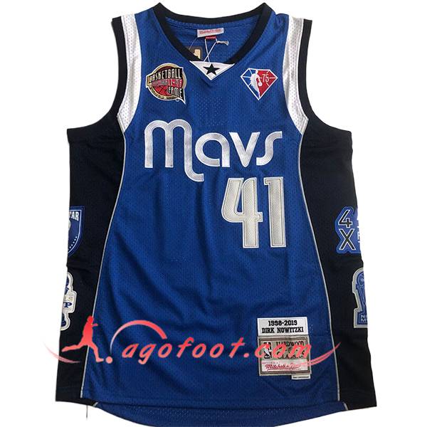 Maillot Dallas Mavericks (NOWITZKI #41) 2024/25 Bleu/Blanc