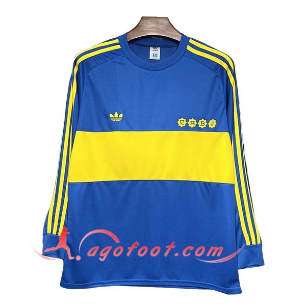 Maillot de Foot Boca Juniors Retro Domicile Manches Longues 1981