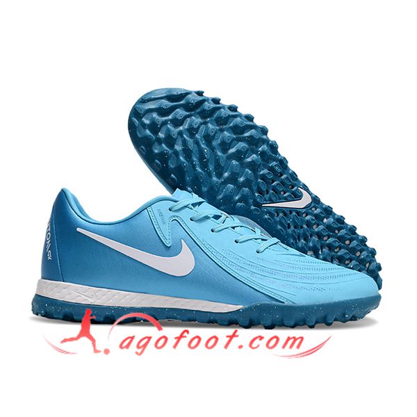 Nike Chaussures de Foot Phantom GX II ACAD LV8 TF Bleu/Blanc