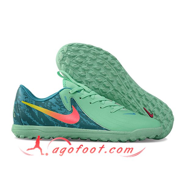 Nike Chaussures de Foot PHANTOM GX II CLUB TF Vert/Rose