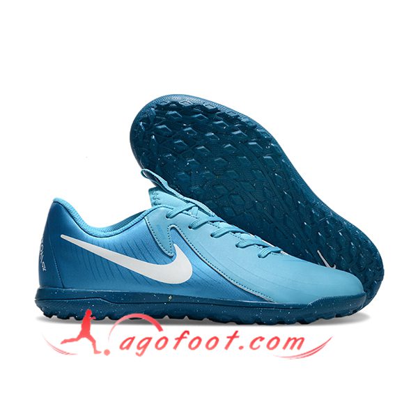 Nike Chaussures de Foot PHANTOM GX II CLUB TF Bleu/Blanc