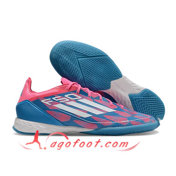 Adidas Chaussures de Foot F50 PRO IC Rose/Bleu/Blanc