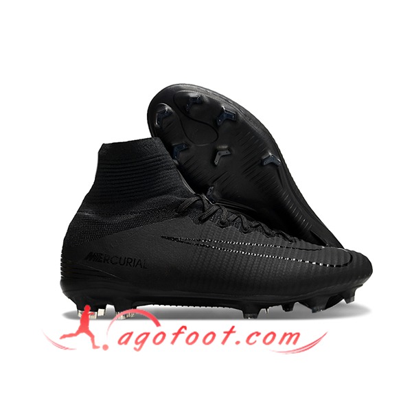 Nike Chaussures de Foot Zoom Superfly 5 Elite FG Noir