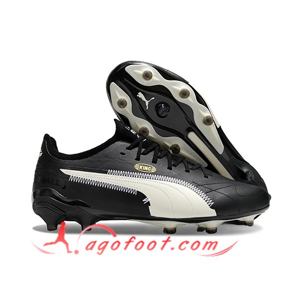 PUMA Chaussures de Foot King Ultimate X AOF Noir/Blanc