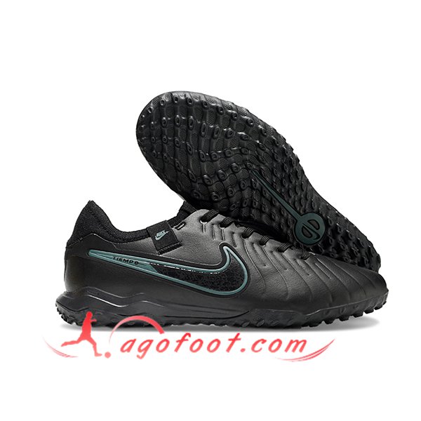 Nike Chaussures de Foot Tiempo Legend X PRO TF Noir/Bleu