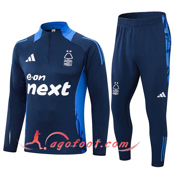 Ensemble Survetement de Foot Nottingham Forest Bleu Royal 2024/2025