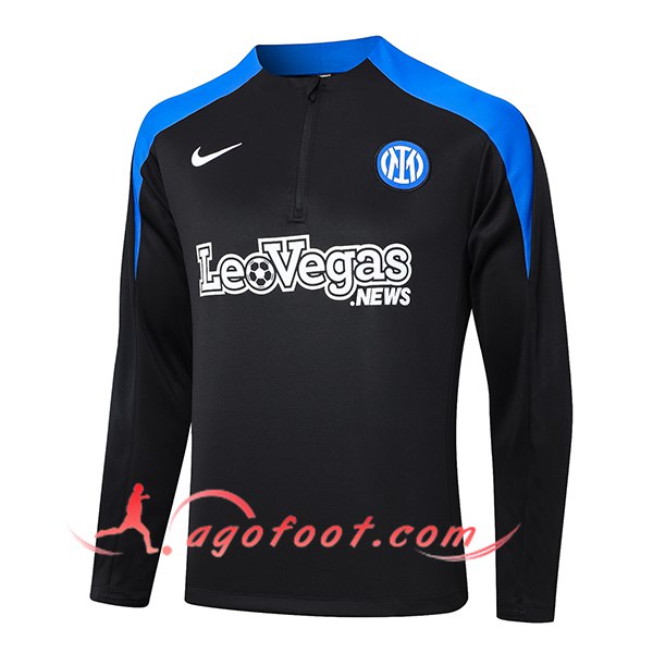 Sweatshirt Training Inter Milan Noir/Bleu 2024/2025