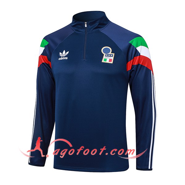 Sweatshirt Training Italie Bleu Foncé 2024/2025