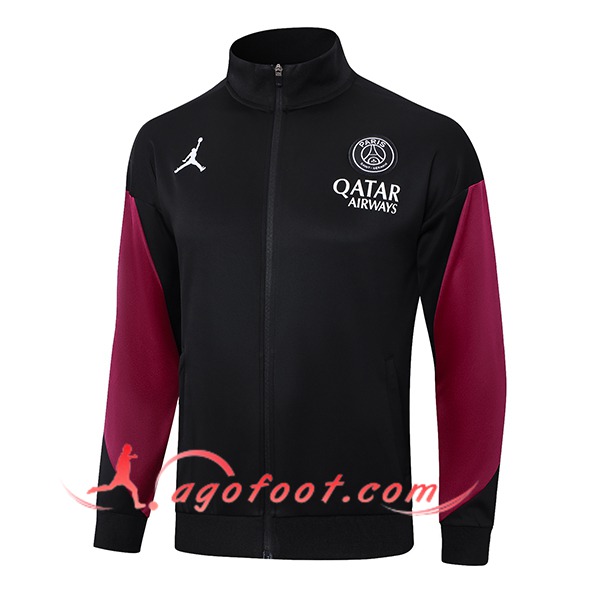 Veste Foot PSG Noir/Rouge 2024/2025 -02