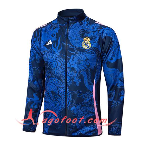 Veste Foot Real Madrid Bleu/Rose 2024/2025
