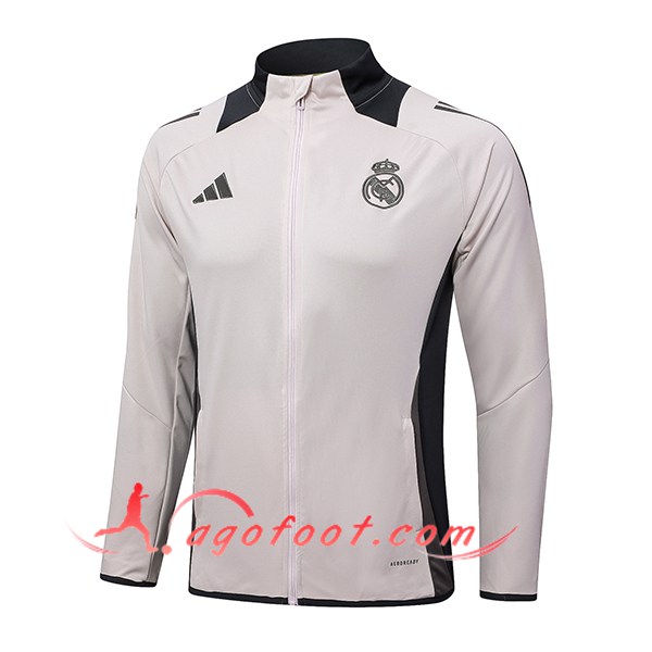Veste Foot Real Madrid Rose/Gris 2024/2025
