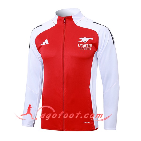 Veste Foot Arsenal Blanc/Rouge 2024/2025