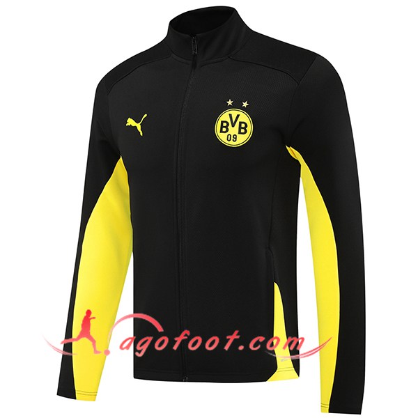 Veste Foot Dortmund Noir/Jaune 2024/2025