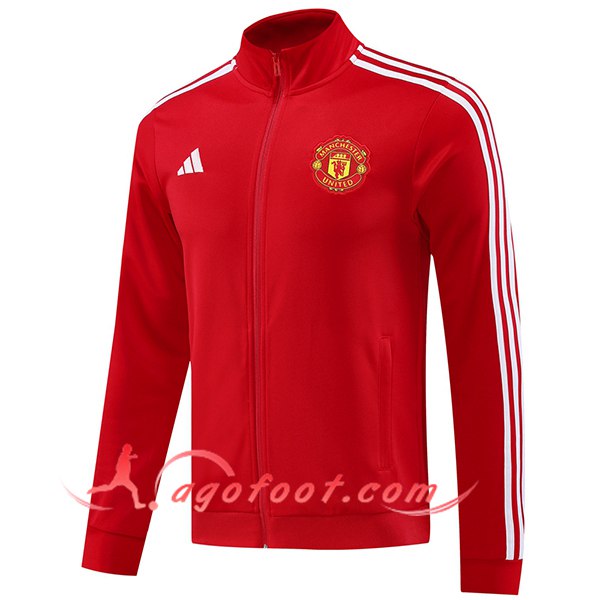 Veste Foot Manchester United Rouge/Blanc 2024/2025
