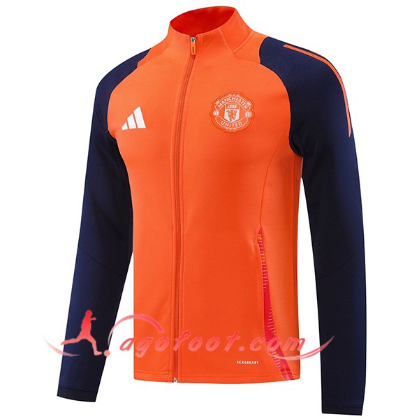 Veste Foot Manchester United Orange/Pourpre 2024/2025