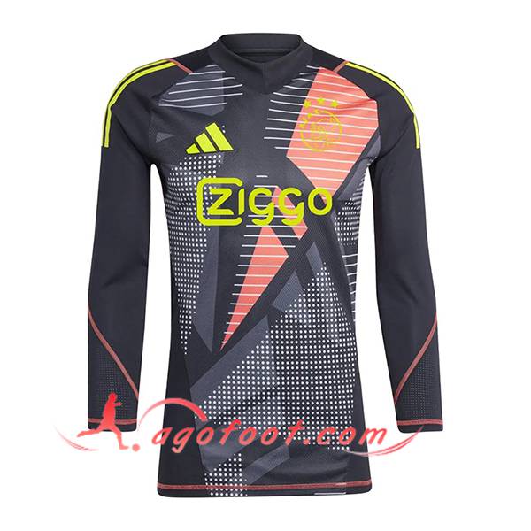 Maillot de Foot Ajax Gardien De But Manches Longues Noir 2024/2025