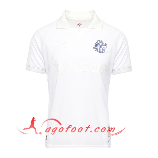 Nouveau Maillot de Foot Marseille OM 125th Anniversary Blanc 2024/2025