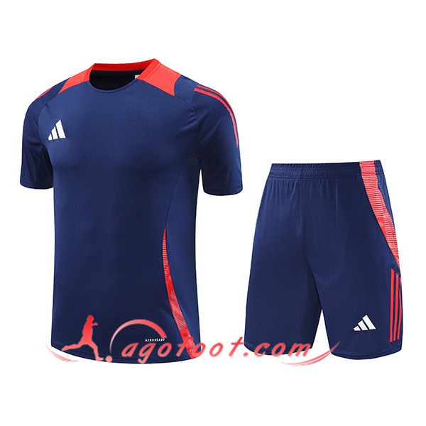 Ensemble Training T-Shirts Adidas Bleu/Rouge 2024/2025