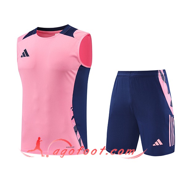 Ensemble Training Debardeur Adidas Rose/Pourpre 2024/2025