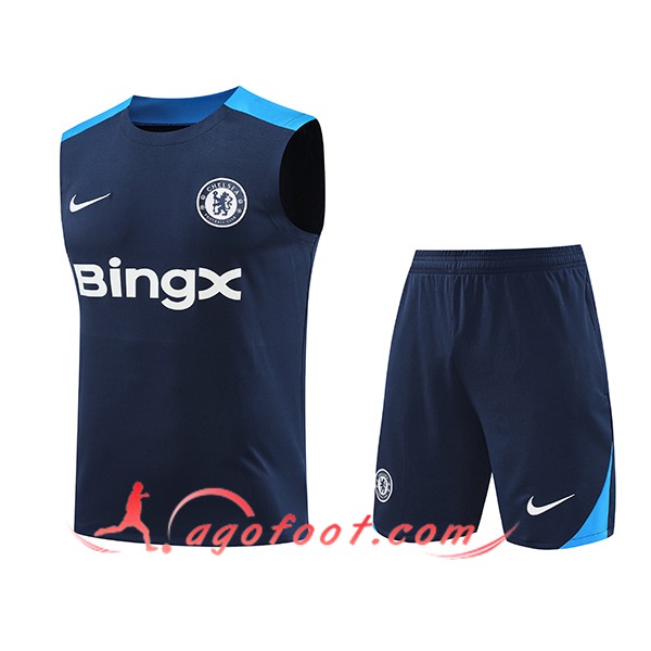 Ensemble Training Debardeur FC Chelsea Bleu Royal 2024/2025
