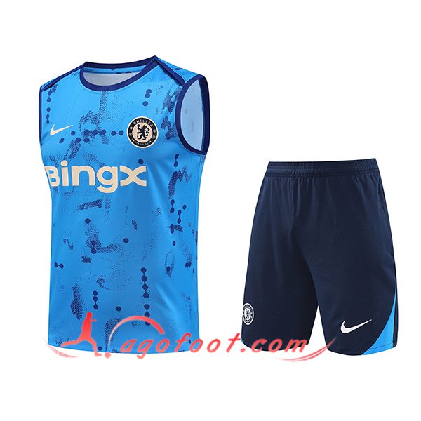 Ensemble Training Debardeur FC Chelsea Bleu 2024/2025