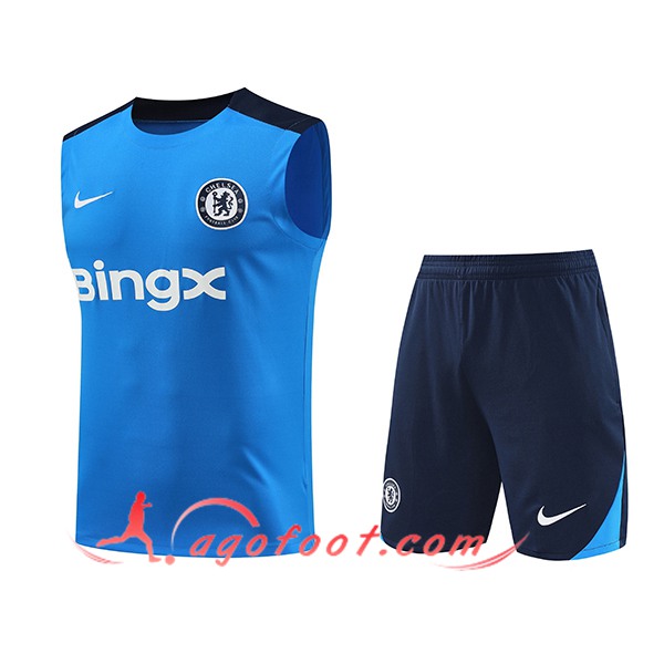 Ensemble Training Debardeur FC Chelsea Bleu 2024/2025 -02