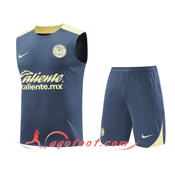 Ensemble Training Debardeur Club America Gris/Jaune 2024/2025