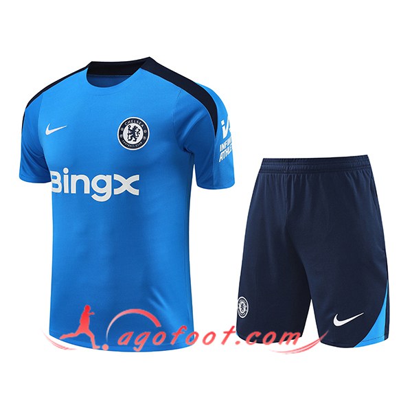 Ensemble Training T-Shirts FC Chelsea Bleu 2024/2025 -02