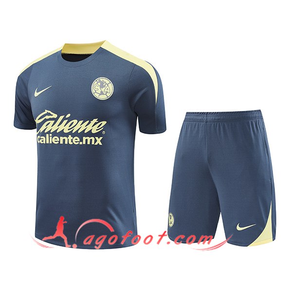 Ensemble Training T-Shirts Club America Gris/Jaune 2024/2025