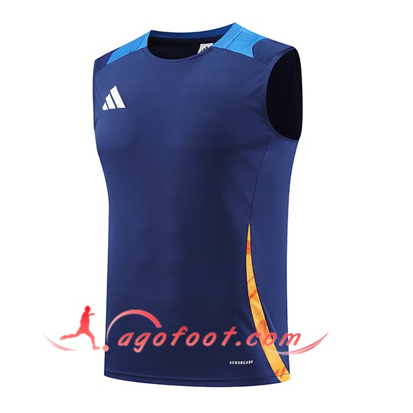 Training Debardeur Adidas Bleu/Orange 2024/2025