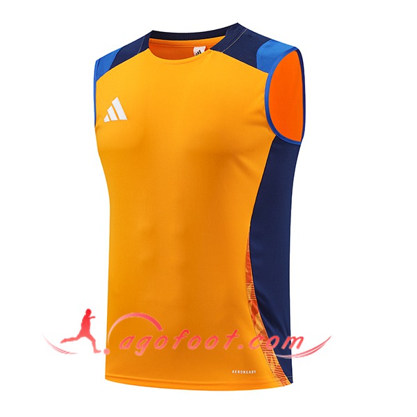 Training Debardeur Adidas Orange/Bleu 2024/2025