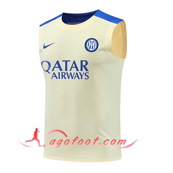 Training Debardeur Inter Milan Jaune/Bleu 2024/2025