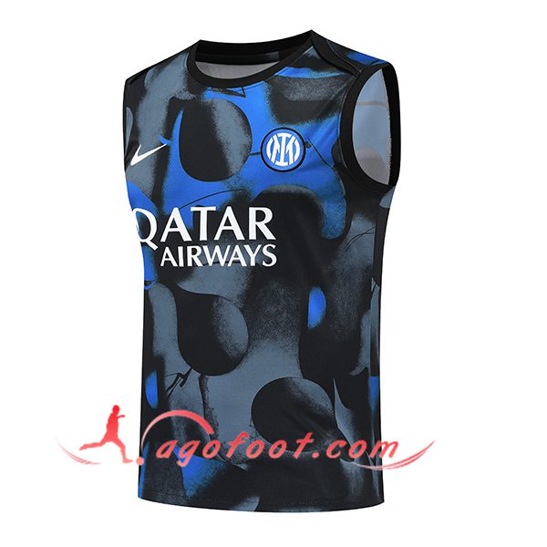 Training Debardeur Inter Milan Noir/Gris/Bleu 2024/2025